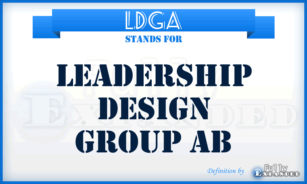 LDGA - Leadership Design Group Ab