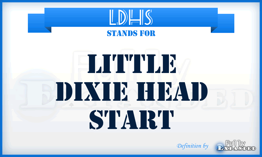 LDHS - Little Dixie Head Start