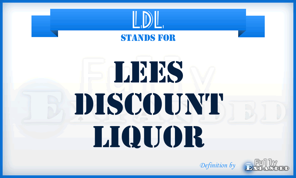 LDL - Lees Discount Liquor