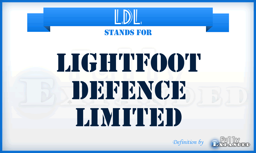 LDL - Lightfoot Defence Limited