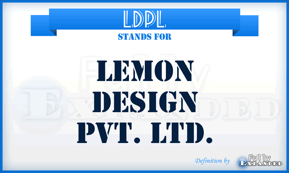 LDPL - Lemon Design Pvt. Ltd.