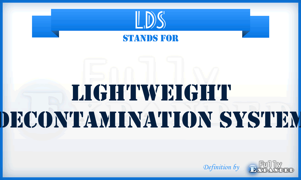 LDS - Lightweight Decontamination System