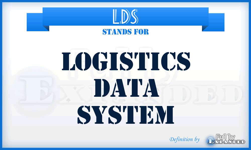 LDS - logistics data system