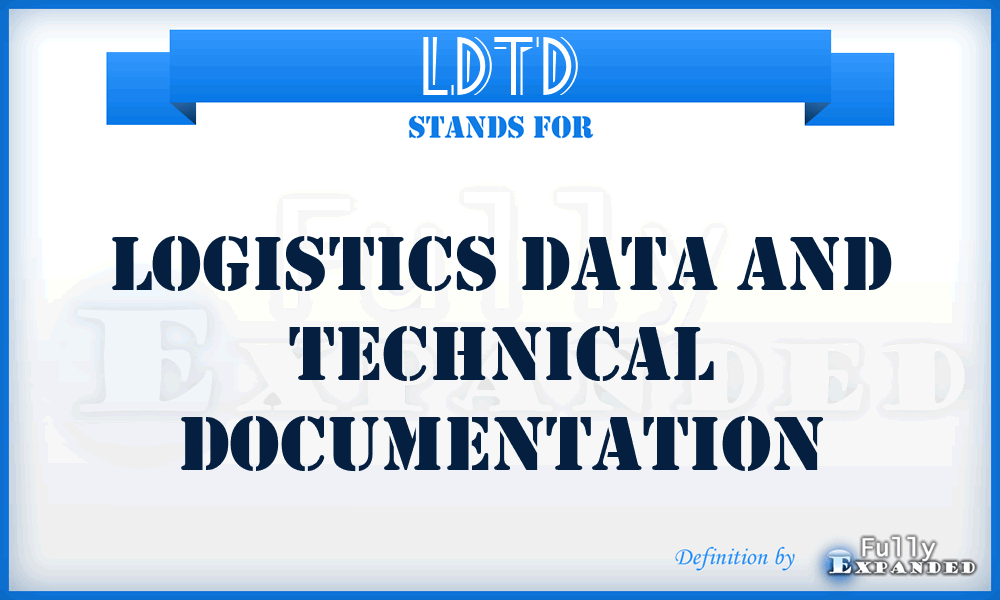 LDTD - Logistics Data And Technical Documentation