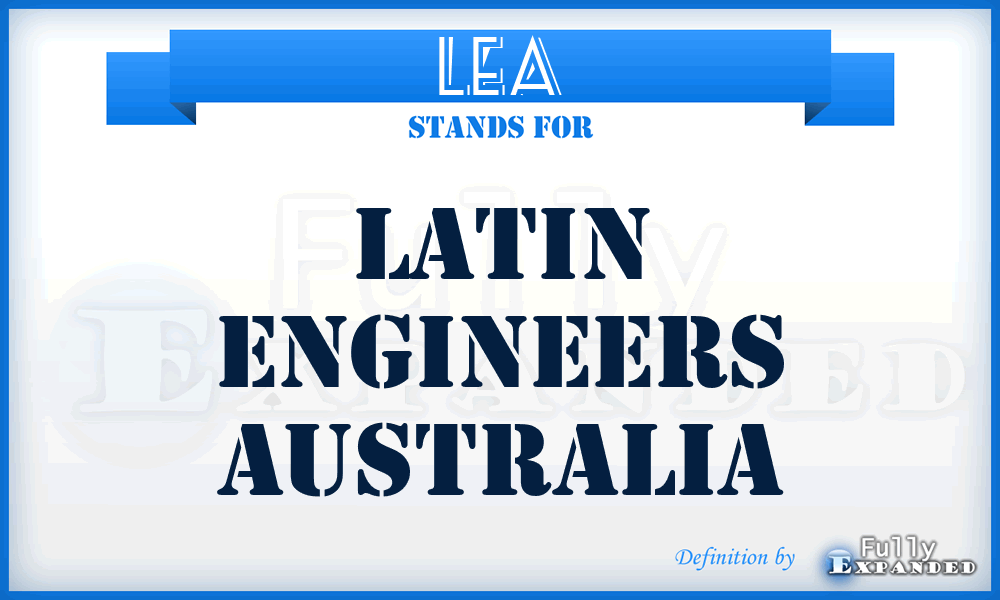 LEA - Latin Engineers Australia