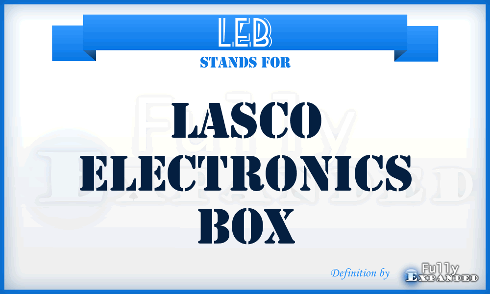 LEB - LASCO Electronics Box