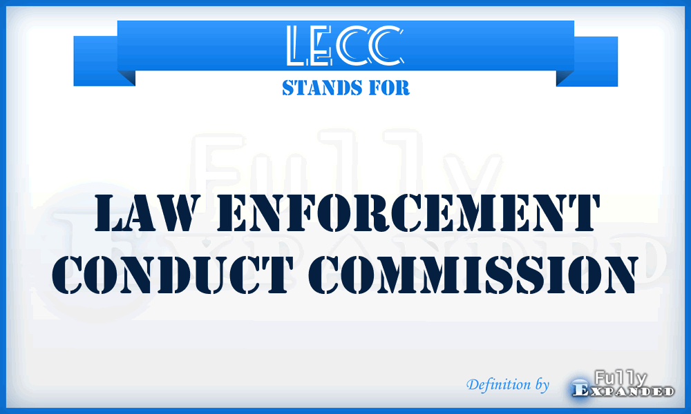 LECC - Law Enforcement Conduct Commission