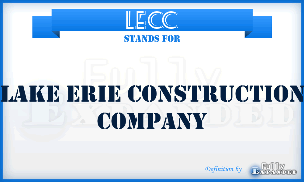 LECC - Lake Erie Construction Company