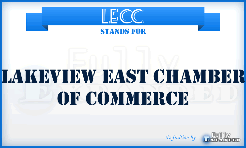 LECC - Lakeview East Chamber of Commerce