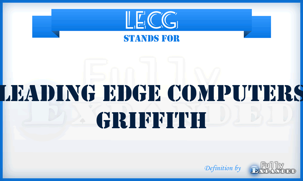 LECG - Leading Edge Computers Griffith