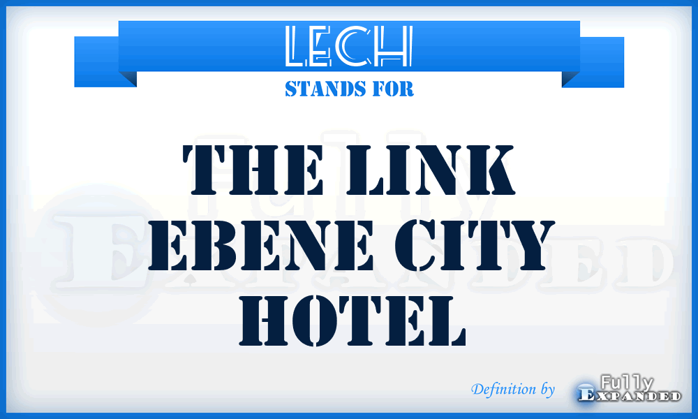 LECH - The Link Ebene City Hotel