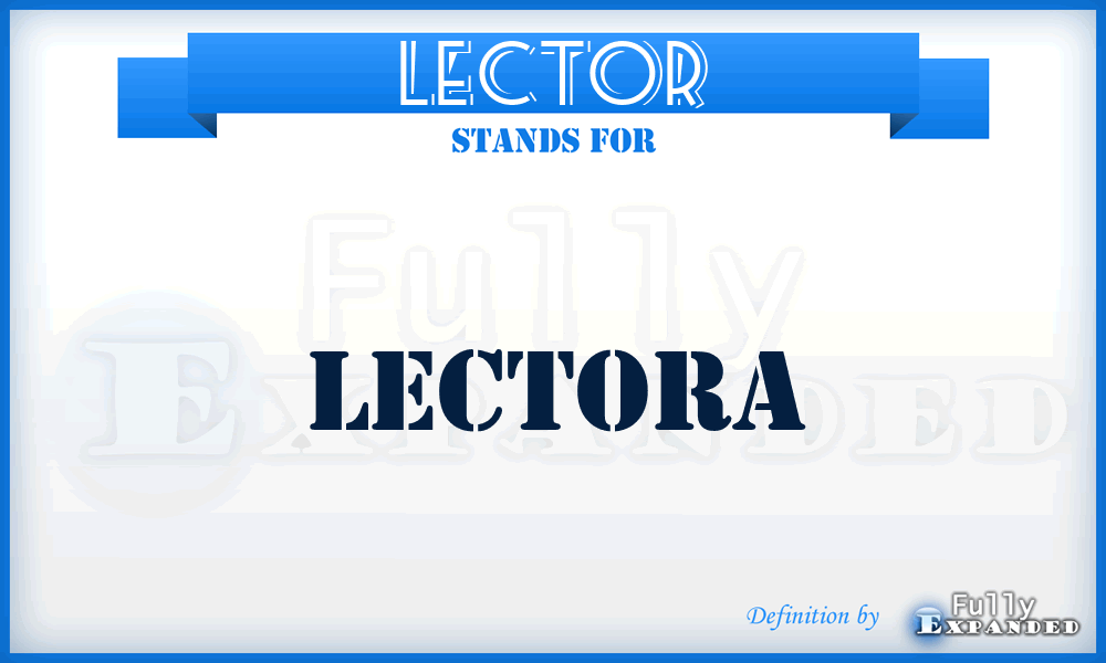 LECTOR - Lectora