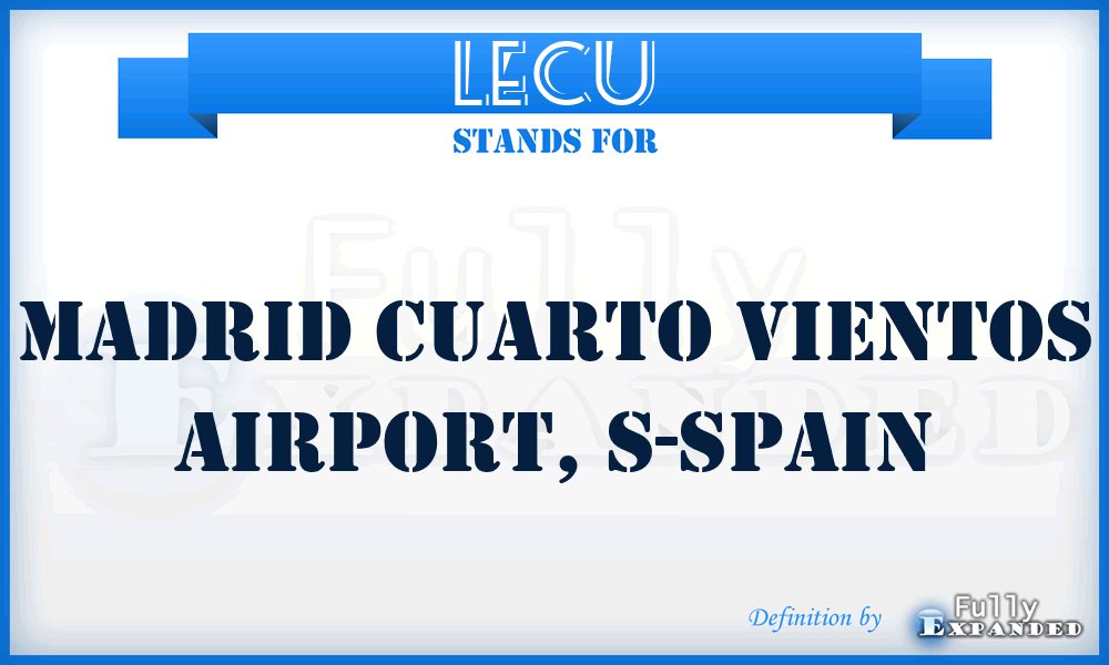 LECU - Madrid Cuarto Vientos Airport, S-Spain