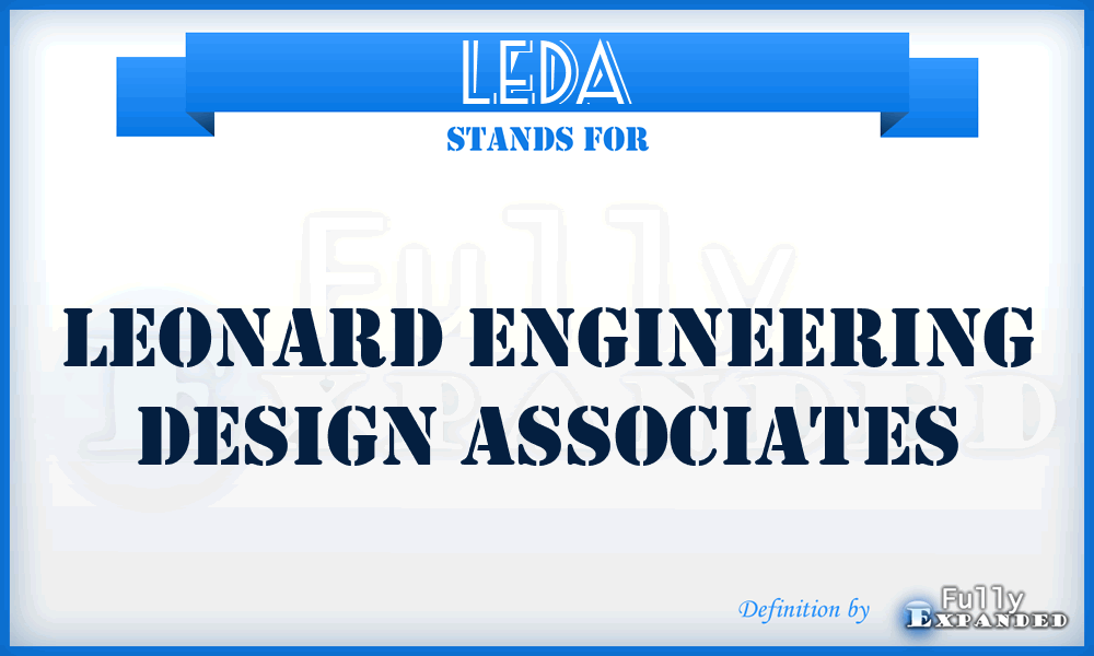 LEDA - Leonard Engineering Design Associates