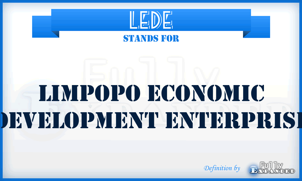 LEDE - Limpopo Economic Development Enterprise