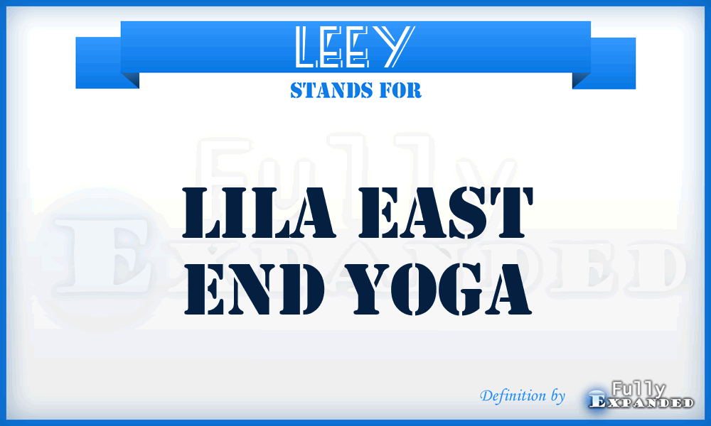 LEEY - Lila East End Yoga