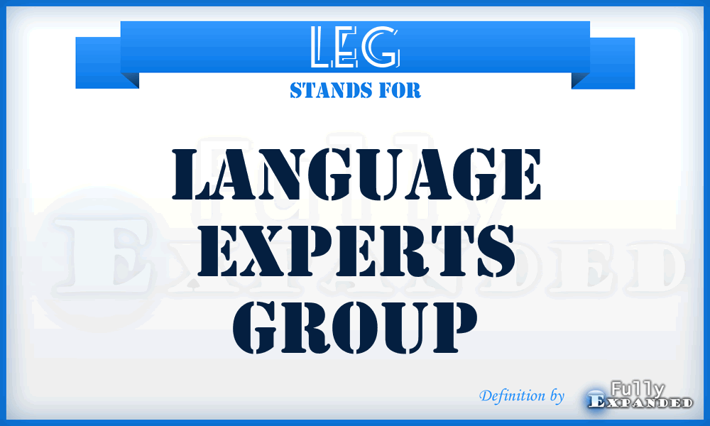 LEG - Language Experts Group