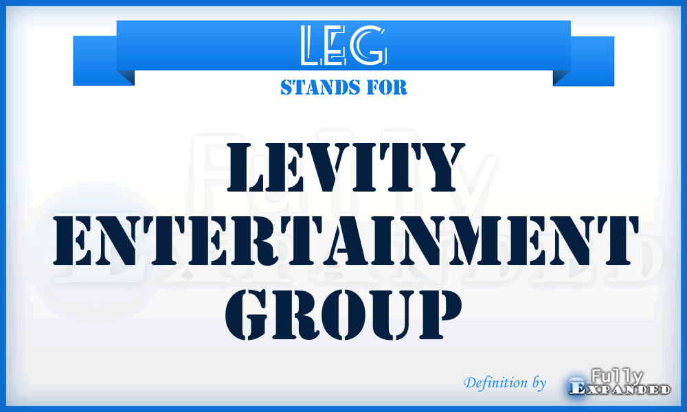 LEG - Levity Entertainment Group