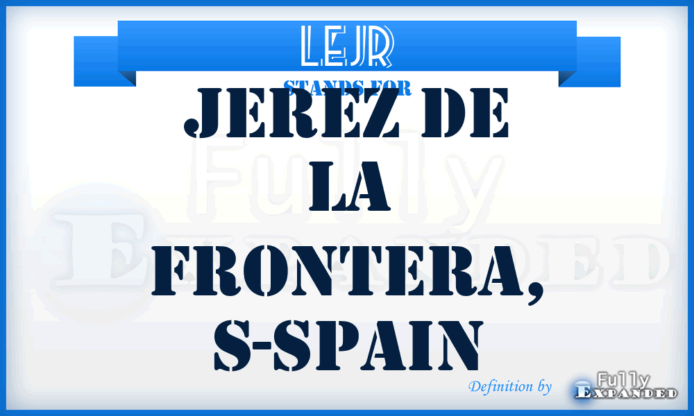 LEJR - Jerez de la Frontera, S-Spain