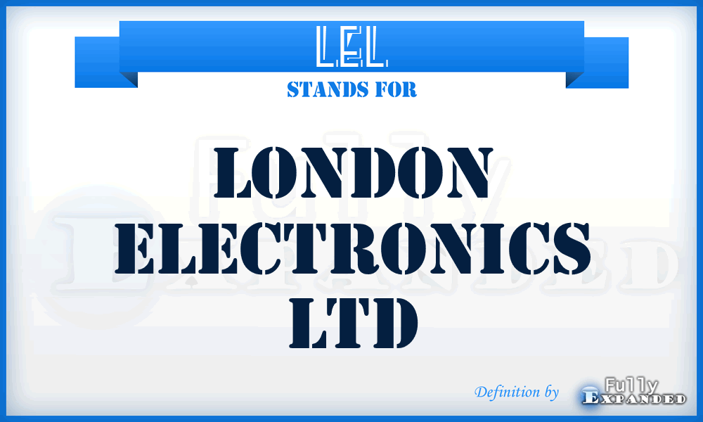 LEL - London Electronics Ltd