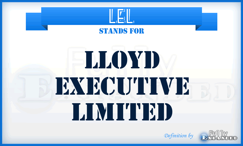 LEL - Lloyd Executive Limited