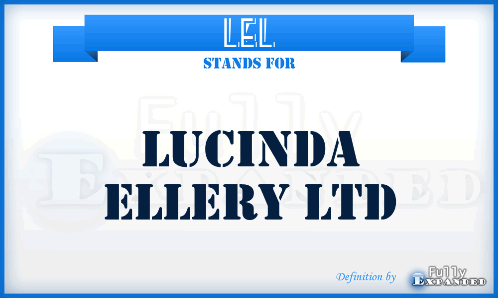 LEL - Lucinda Ellery Ltd