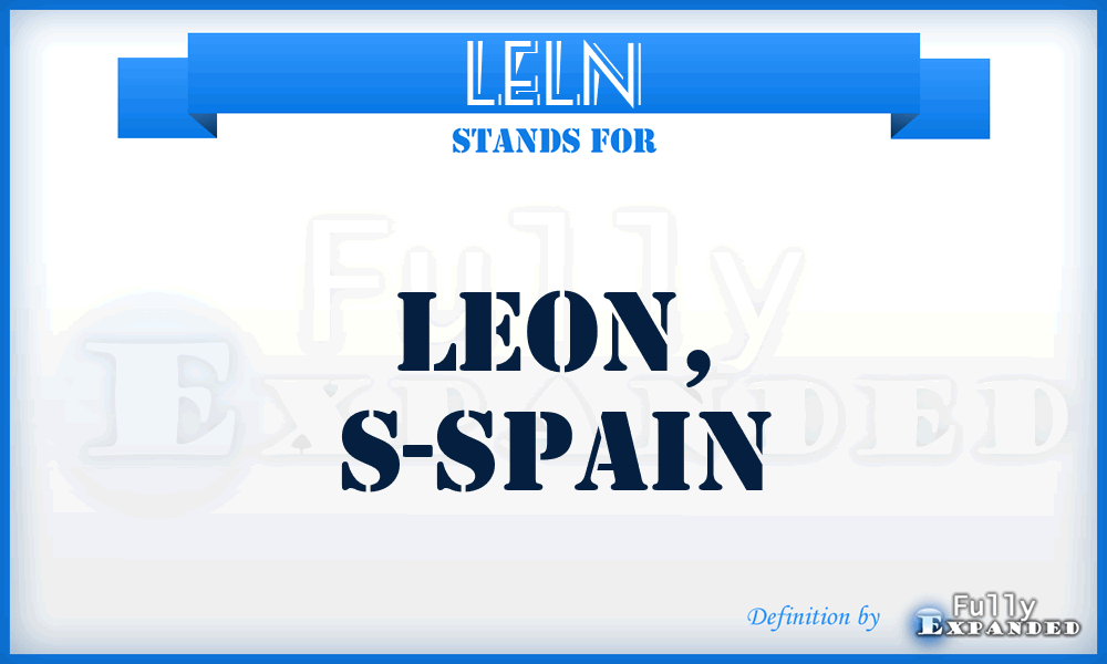 LELN - Leon, S-Spain