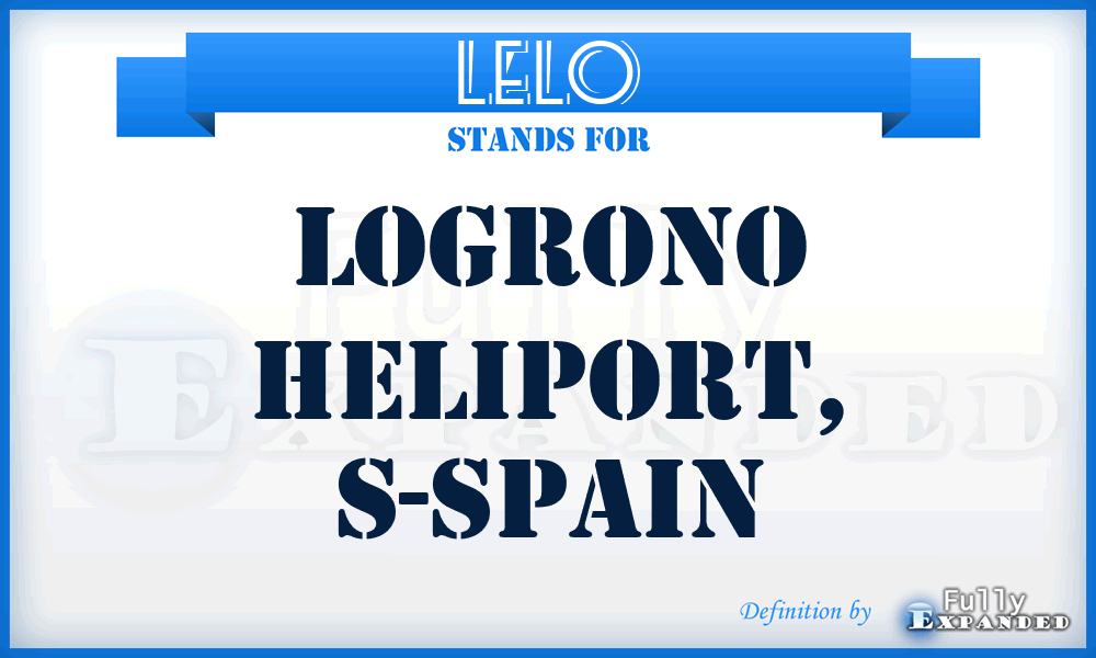 LELO - Logrono Heliport, S-Spain