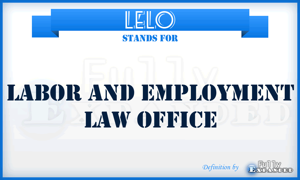 LELO - Labor and Employment Law Office