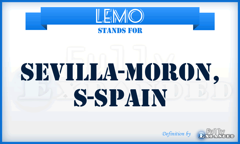 LEMO - Sevilla-Moron, S-Spain
