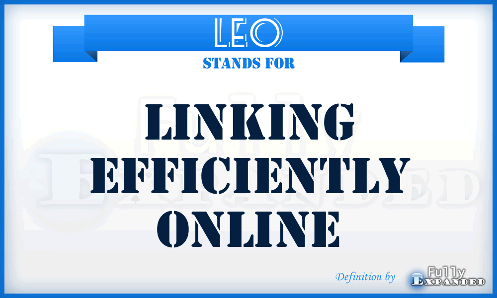 LEO - Linking Efficiently Online