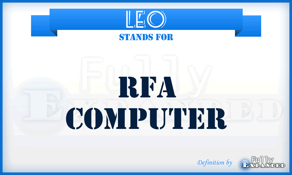 LEO - RFA Computer