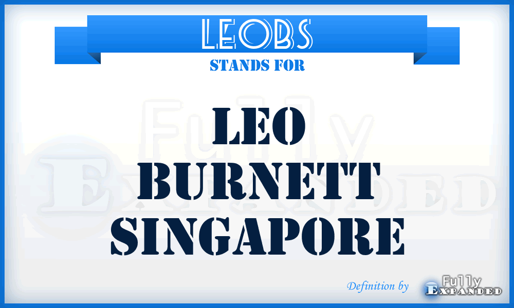 LEOBS - LEO Burnett Singapore
