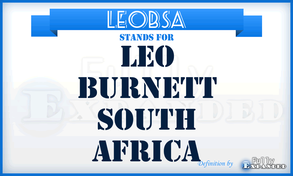 LEOBSA - LEO Burnett South Africa