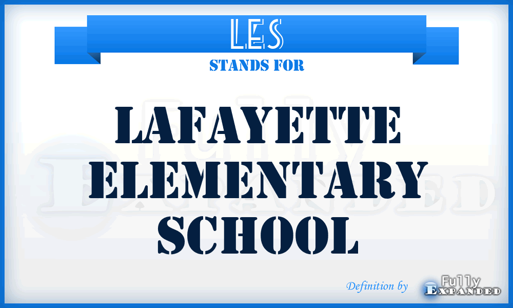 LES - Lafayette Elementary School