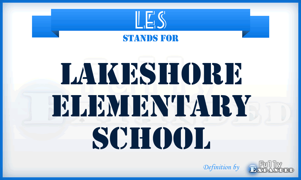 LES - Lakeshore Elementary School