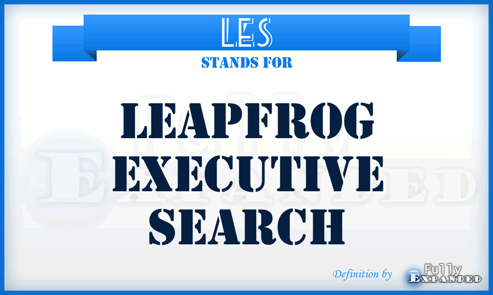 LES - Leapfrog Executive Search