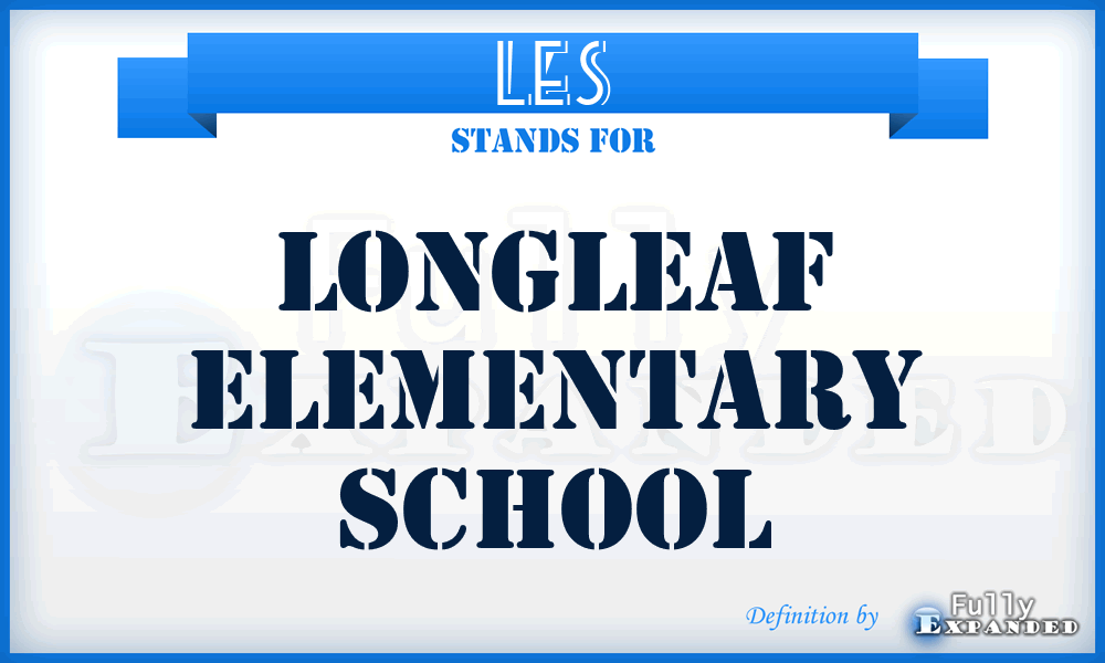LES - Longleaf Elementary School