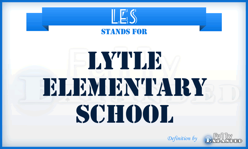 LES - Lytle Elementary School