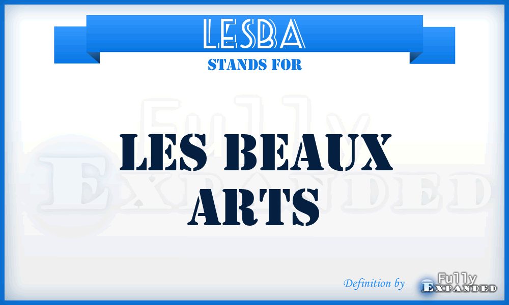 LESBA - LES Beaux Arts