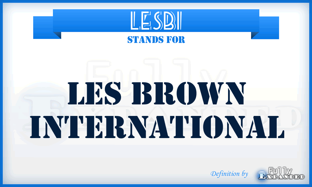 LESBI - LES Brown International