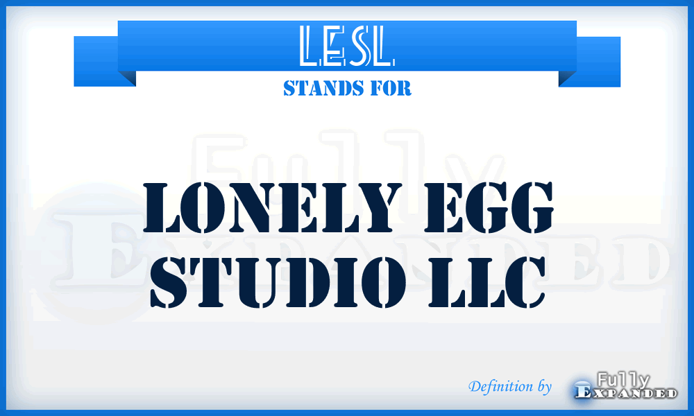 LESL - Lonely Egg Studio LLC