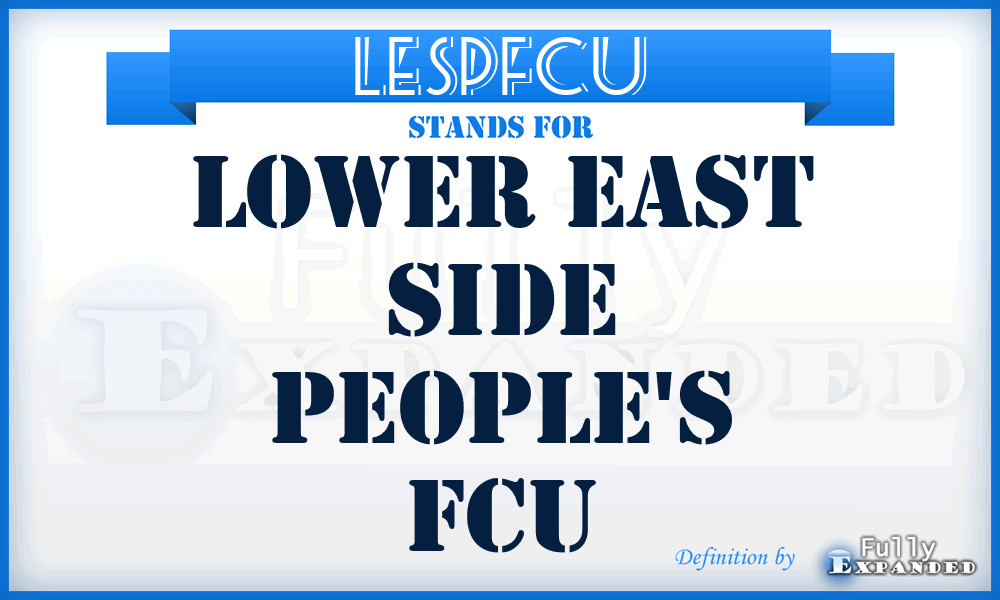 LESPFCU - Lower East Side People's FCU