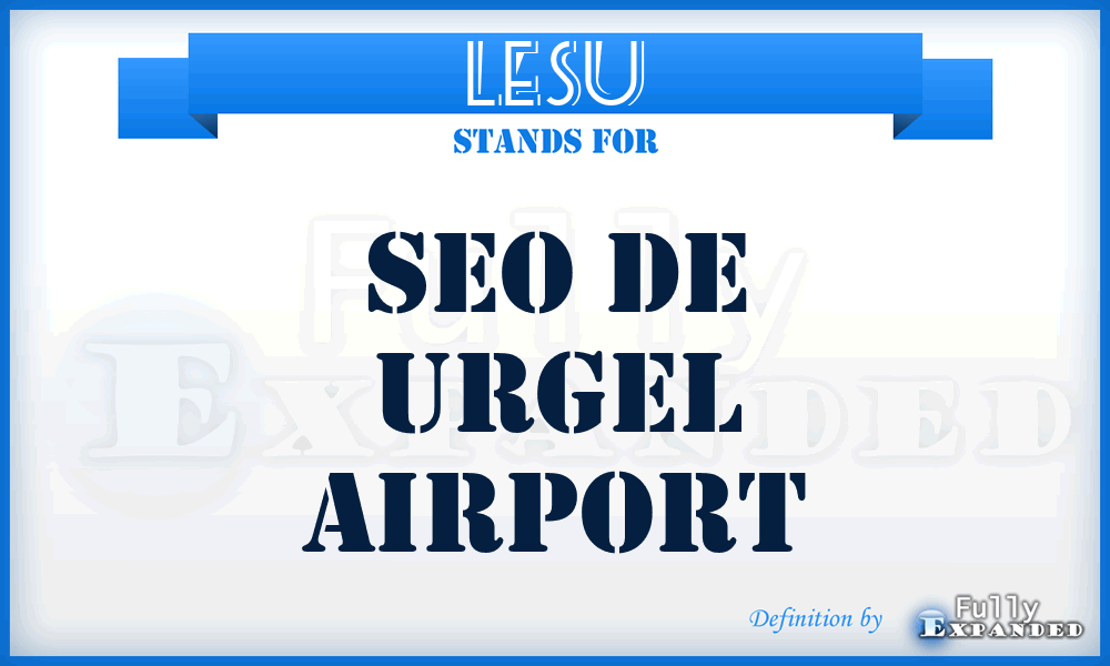 LESU - Seo De Urgel airport