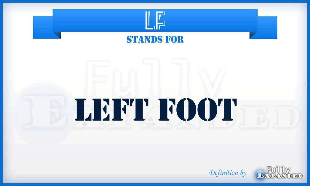 LF - Left foot