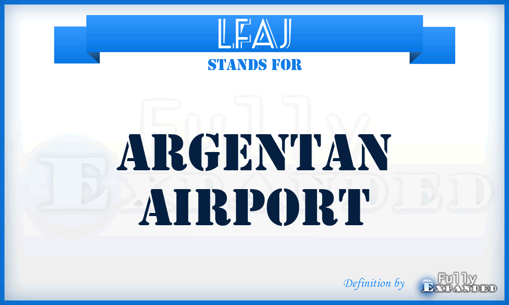LFAJ - Argentan airport