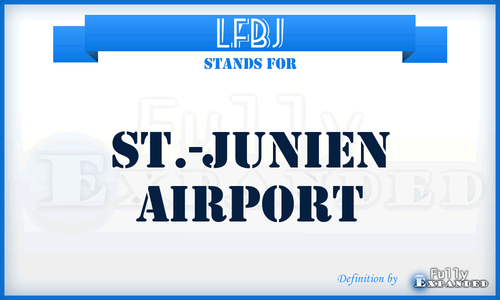 LFBJ - St.-Junien airport