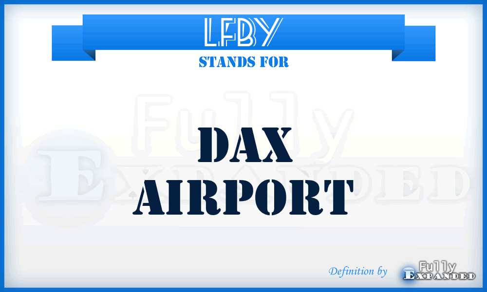 LFBY - Dax airport