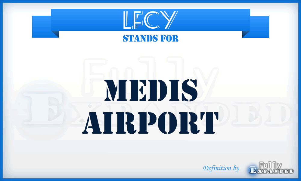 LFCY - Medis airport