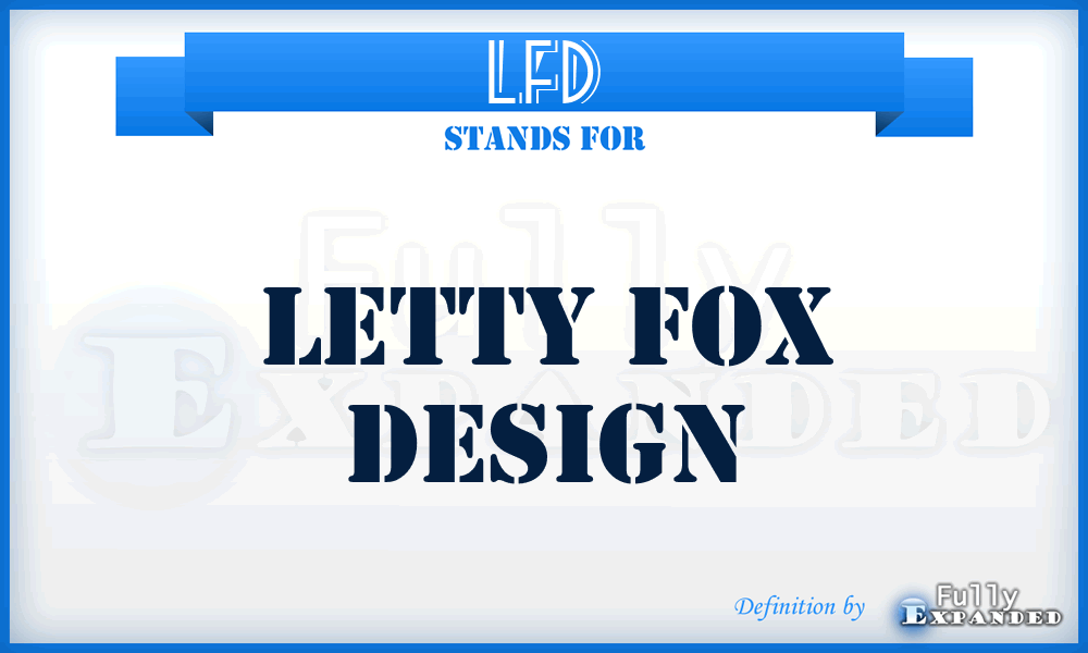 LFD - Letty Fox Design
